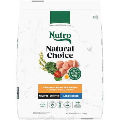 Nutro Natural Choice Chicken and Brown Rice Recipe Large Breed Adult Dry Dog Food, 30 lbs.