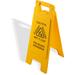 Carlisle Food Service Products Floor Sign Plastic in Yellow | 25 H x 11 W in | Wayfair 3690904