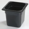 Carlisle Food Service Products 2.5 qt. Rectangle Plastic Food Storage Container Plastic in Black | 6 H x 6.38 W x 6.75 D in | Wayfair 3068503