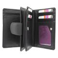 Mala Leather Origin Collection Leather Purse with RFID Protection and External ID Window 3118_5 Black