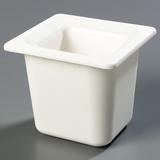 Carlisle Food Service Products Coldmaster® 1.6 qt. Rectangle Plastic Food Storage Container Plastic in White | 5.91 H x 6.25 W x 6.84 D in | Wayfair