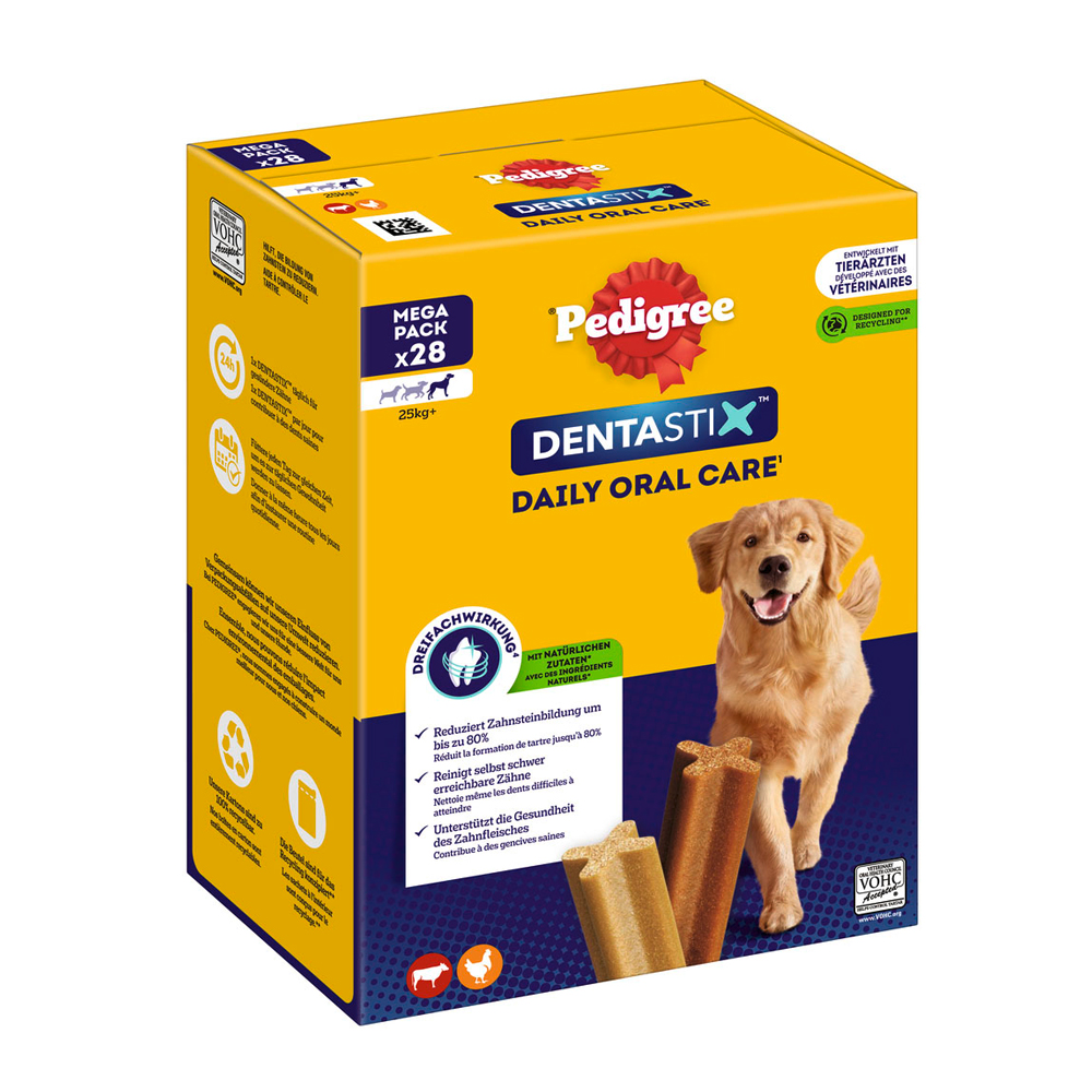 Multipack Pedigree Dentastix Snack per cani - cani grandi (>25 kg): 28 pz, 1080 g