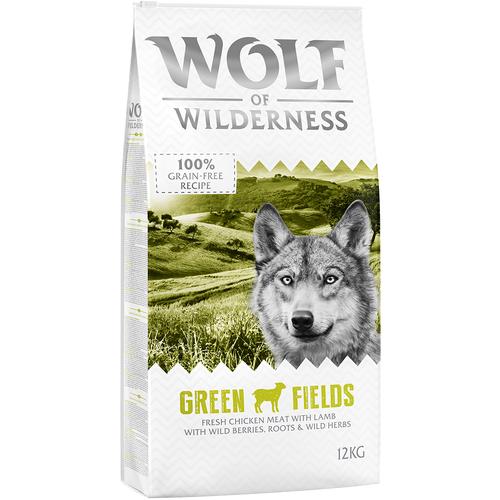 2 x 12 kg Green Fields Lamm Wolf of Wilderness getreidefreies Hundefutter trocken