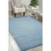 Nourison Westport Bordered Solid Blue 8 x 10 6 Area Rug (8 x 11 )