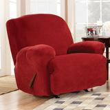 SureFit Stretch Pique Lift Recliner Slipcover Garnet