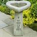 Campania International My Heart is Birdbath Concrete, Copper in Brown | 24.25 H x 17.5 W x 15.5 D in | Wayfair B-115-BR