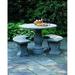 Campania International Palladio Cast Stone Garden Outdoor Bench Stone/Concrete in Yellow | 18 H x 54 W x 16 D in | Wayfair BE-27-TR