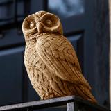 Campania International Night Owl Statue Concrete, Copper in Brown | 12 H x 8 W x 7 D in | Wayfair A-460-TR
