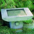 Campania International Kyoto Birdbath Concrete, Copper in Green | 8.5 H x 16.25 W x 12.25 D in | Wayfair B-068-VE