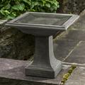 Campania International Avery Birdbath Concrete, Copper in Gray/Blue | 13 H x 13.5 W x 13.5 D in | Wayfair B-153-AS