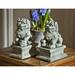 Campania International Temple Foo Dog Statue Concrete | 8.25 H x 6.25 W x 4.25 D in | Wayfair OR-130-CB