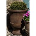 Campania International Pascal Cast Stone Urn Planter, Copper in Blue/Black | 28.25 H x 23.25 W x 23.25 D in | Wayfair P-664-AL