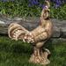 Campania International Antique Rooster Statue Concrete, Copper in Gray | 20.75 H x 15 W x 8 D in | Wayfair A-500-PN