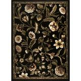 Home Dynamix Optimum Amell Traditional Floral Area Rug Black/Green 3 7 x5 2