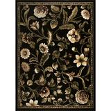 Home Dynamix Optimum Amell Traditional Floral Area Rug Black/Green 5 2 x7 2