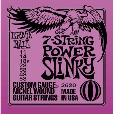 Ernie Ball 2620 7-String Power Slinky Nickel Wound Electric Guitar Strings