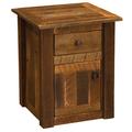 Fireside Lodge Block End Table w/ Storage Wood in Brown | 24 H x 20 W x 20 D in | Wayfair B14040-B