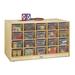 Jonti-Craft® Double Sided 20 Compartment Cubby Wood in Brown | 29.5 H x 48 W x 28 D in | Wayfair 30930JC