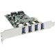 InLine 76664C Schnittstellenkarte, 4x USB 3.0 + 2x SATA 6Gb/s, PCIe, inkl. Low-Profile Slotblech