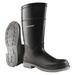 DUNLOP 8968000 Knee Boots,Size 13,16" H,Black,Plain,PR