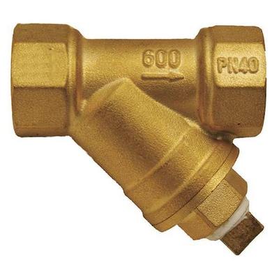 ZORO SELECT G-YSFB-100 Y Strainer, 1 in NPT, 3 in L, 20 Mesh, Brass, 600 psi at