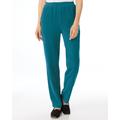 Blair Women's Knit Corduroy Pants - Blue - PL - Petite