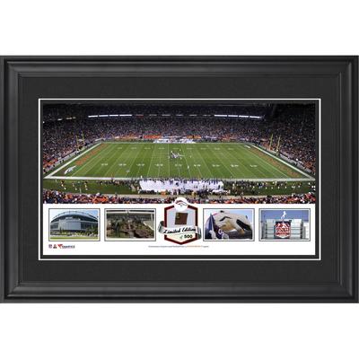 Sports Authority Field at Mile High Denver Broncos Framed Panoramic Collage with Game-Used Football - Limited Edition of 500