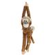 Wild Republic 14480 Republic 15264 - Plüschtier - Hanging Monkey - Totenkopfäffchen, Mama mit Baby, 51 cm