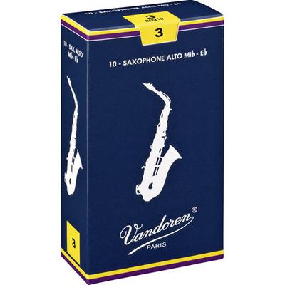 Vandoren Traditional Alto Saxophone Reeds 10-Pack