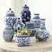 Blue & White Chinoiserie Vase Collection - Low Lidded - Ballard Designs - Ballard Designs