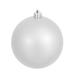 Vickerman 393383 - 4" Silver Candy Ball Christmas Tree Ornament (6 pack) (N591007DCV)