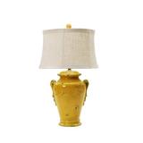 Fangio Lighting 28" Table Lamp Ceramic in Yellow | 28 H x 16 W x 16 D in | Wayfair W-8763AGEDGOLDFINCH