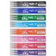 Pilot Assorted Colour Pack Frixion Rollerball Erasable Pens Pen Refills Spare Ink BLS-FR7 (1 Of Each Colour - 8 Refill Packs - Black, Orange, Blue, Green, Purple / Violet, Pink, Light Blue & Red)