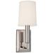 Hudson Valley Clinton 11 1/2" High Nickel Wall Sconce