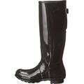 Hunter Women's Original Back Adjustable Gloss Tall Wellington Boots, Black (Black), 6 UK