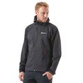 Berghaus Men's Stormcloud Waterproof Jacket with AQ™2 Fabric and Fully Adjustable Hood, Packable Rain Jacket, Men's Hiking & Outdoor Recreation Clothing (UK, XXL, Black)