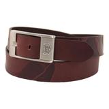 Men's Brown Boston Red Sox Brandish Leather Belt