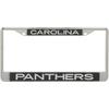 Carolina Panthers Team Silver Glitter Metal Frame - Black/White
