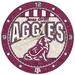 Texas A&M Aggies 12" Art-Glass Wall Clock