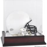 Kansas Jayhawks Mahogany Logo Mini Helmet Display Case with Mirror Back