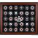 Los Angeles Kings 2014 Stanley Cup Champions Mahogany Framed 30-Puck Logo Display Case