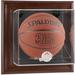 Utah Jazz Brown Framed Wall-Mounted Hardwood Classics 2004 - 2016 Team Logo Basketball Display Case
