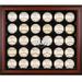 San Francisco Giants Logo Mahogany Framed 30-Ball Display Case