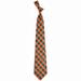 Miami Hurricanes Woven Checkered Tie - Orange/Green