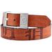 Men's Brown Detroit Tigers Brandish Leather Belt