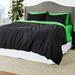 Tache Home Fashion Reversible Comforter Set Polyester/Polyfill/Cotton in Green | California King | Wayfair DUALColorGreen-C