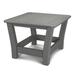 POLYWOOD® Harbour Slat End Outdoor Table Plastic in Gray | 16.75 H x 23 W x 23 D in | Wayfair 4018-GY