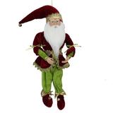 Northlight Seasonal 18" Red & Green Whimsical Elf Christmas Decor Figurine Plastic | 18 H x 8 W x 6 D in | Wayfair E76464