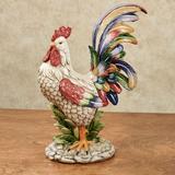 Prideful Rooster Table Sculpture Multi Bright , Multi Bright