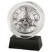 Howard Miller® Fusion Table Clock Crystal in Gray | 5.75 H x 4.5 W x 2.25 D in | Wayfair 645758